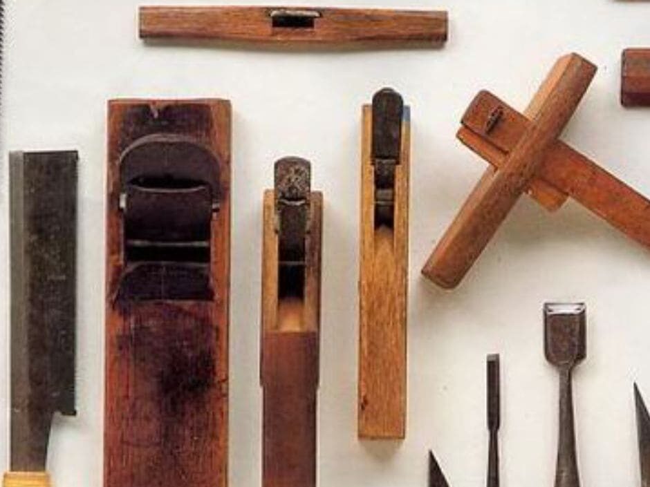 Herramientas Sashimono para ensamblar sin clavos
